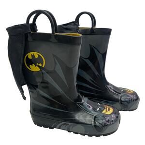 Western Chief Kids Batman Everlasting Rain Boots Toddler Boys Sz 11 DC Comics